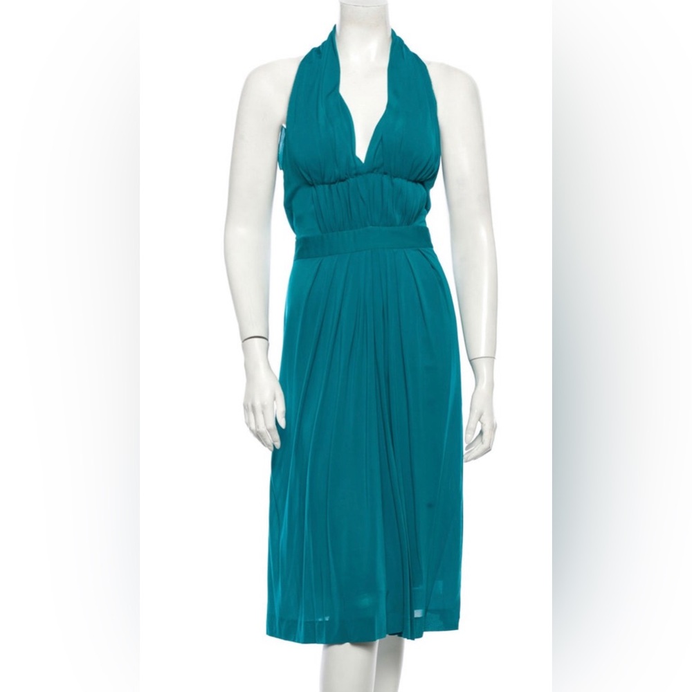 Alberta Ferretti Cocktail Dress Teal